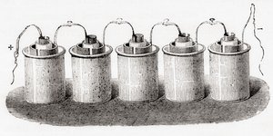 Cela Grove, z Les Merveilles de la Science, wyd. 1870. autorstwa French School