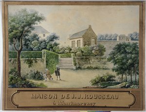 Ermitaż w Montmorency (wc na papierze) autorstwa French School