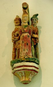 Męczeństwo św. Apollina (kamień polichromowany) autorstwa French School