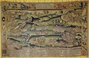 Spotkanie dwóch armii w bitwie pod Jarnac, 13 marca 1569 autorstwa French School