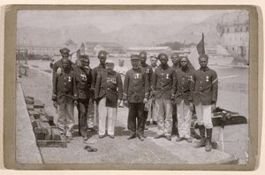 Mission Marchand, który opuścił Loango w Kongo i dotarł do Fachody w Sudanie, 1897-98 autorstwa French School
