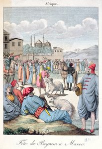 Muzułmańskie Święto Eid-el-Kabir w Maroku, 1811 autorstwa French School
