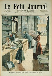 Nowy pomocniczy urząd pocztowy w Paryżu, z Le Petit Journal, 18 maja 1894 r. autorstwa French School