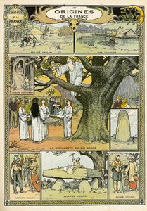 Początki Francji, z "Histoire de France autorstwa French School