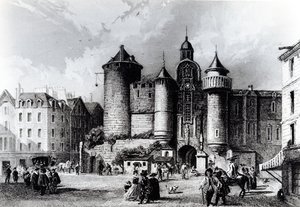 Petit Chatelet w XVII wieku autorstwa French School