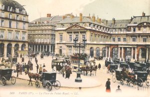 Place du Palais Royal w Paryżu, 1910 r. autorstwa French School