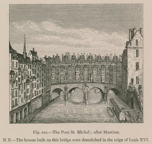 Pont St Michel; po Martinecie autorstwa French School