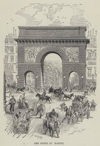 Porte St Martin (rycina) autorstwa French School