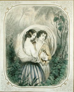 Powrót z wędrówki, z książki Paul et Virginie Henri Bernardin de Saint-Pierre