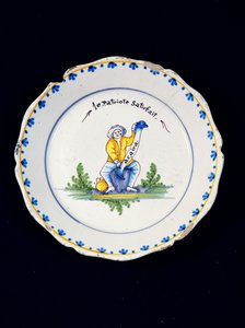 Talerz Zadowolony Patriot (ceramiczny) autorstwa French School