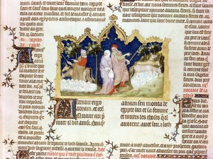 Oddzielenie Abrahama i Lota, z Biblii Jana de Sy, c.1355