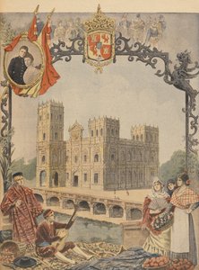 Pawilon Hiszpański na Wystawie Światowej 1900, Paryż, ilustracja z Le Petit Journal, 4 marca 1900 autorstwa French School