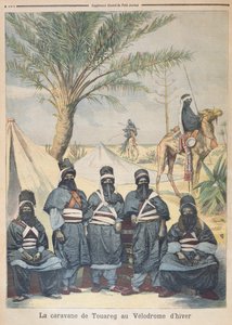 Karawana Tuaregów na zimowym welodromie, ilustracja z Le Petit Journal, 4 czerwca 1894 r.