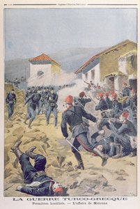 Wojna turko-grecka, z Le Petit Journal, maj 1897 autorstwa French School