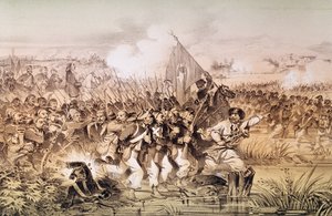 Armia turecka pod dowództwem Omara Paszy przechodząca przez Ingour, 6 września 1855 r. autorstwa French School
