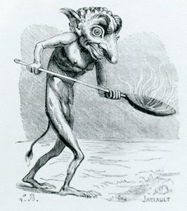 Ukobach, ilustracja z Dictionnaire Infernal, Jacques Albin Simon Collin de Plancy, 1818 autorstwa French School