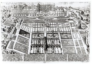 Pałac i ogrody Villa dEste, Tivoli, Włochy, ok. 1600 autorstwa French School
