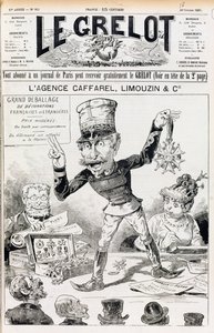 Sprawa Wilsona, przednia okładka Le Grelot, 16 października 1887 r. autorstwa French School