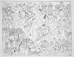 Sabat czarownic, kopia ilustracji z Tableau de l
