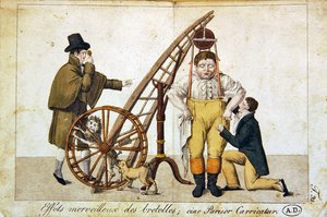 „Wspaniałe efekty szelek”, ok. 1790 (kolor lito) autorstwa French School