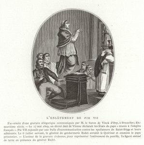 Porwanie papieża Piusa VII, Rzym, 6 lipca 1809 autorstwa French School