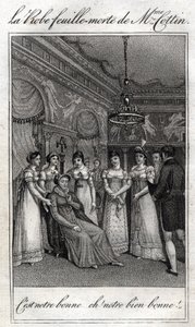 Suknia z martwych liści Madame Cottin (Sophie Cottin Rostand) (1770-1807) francuskiej pisarki. autorstwa French School