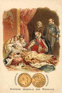 Śmierć Elżbiety I Anglii, 1603 autorstwa French School