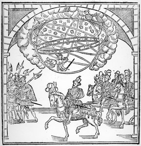 Wjazd Henryka IV do Rouen, ilustracja z „Discours de la Ioyeuse et triomphante entree de Henry IIII faicte en sa ville de Rouen”, wydanej w 1599 r. autorstwa French School