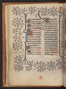 Pierwsza karta Godzin Krzyżowych, Księga Godzin, Add MS 32454 f.8v, Francja autorstwa French School