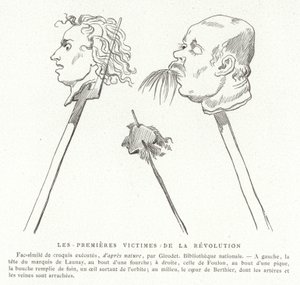 Pierwsze ofiary Rewolucji Francuskiej, lipiec 1789 autorstwa French School