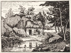 Chata J.J. Rousseau autorstwa French School