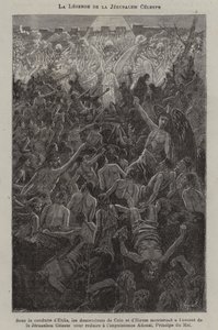Legenda o Niebiańskiej Jerozolimie (rycina) autorstwa French School