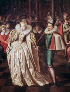 Małżeństwo, książę de Joyeuse i Margaret of Lorraine, szczegóły balu wydanego 24 września autorstwa French School