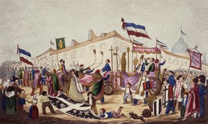 Szczątki przesądu wciągnięte na Zjazd, listopad 1793 autorstwa French School