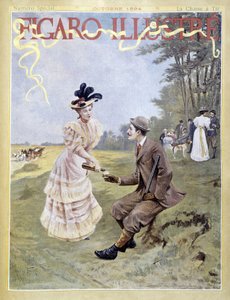 Polowanie strzeleckie - w „Ilustrowanym Figaro”” autorstwa French School