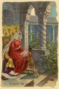 Historia króla Francji Ludwika IX autorstwa French School