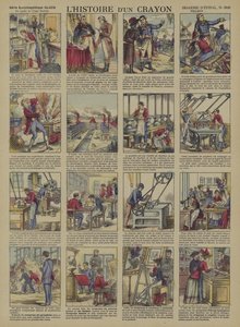 Historia ołówka (kolor lito) autorstwa French School