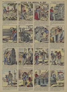 Historia kawałka wełnianej tkaniny (kolor lito) autorstwa French School