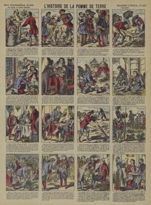 Historia ziemniaka (kolor lito) autorstwa French School