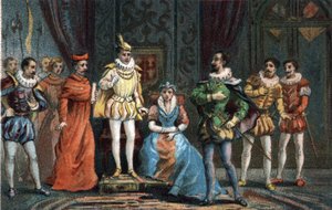 Młody książę Franciszek II, który został królem Francji (1544-1560), oświadczył deputowanym, że wybrał na regentów księcia Guise (Francois autorstwa French School