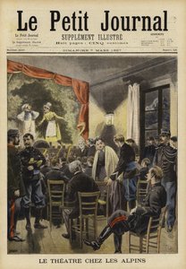 Rozrywka teatralna zapewniona przez francuskie wojska alpejskie autorstwa French School