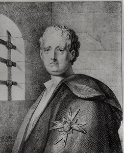 Thomas-Arthur, hrabia de Lally (1702-66) w swoim lochu autorstwa French School