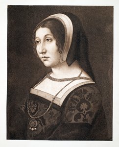 Uważana za Małgorzatę Tudor, córkę Henryka VII, królowej Szkocji, ok. 1520 w., wyd. 1902 autorstwa French School