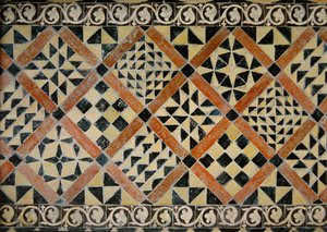 Kafle z kaplicy NMP (ceramiczne) autorstwa French School