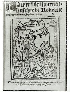 Strona tytułowa książki The Terrible and Wonderful Life of Robert the Devil, wydanej przez Claude