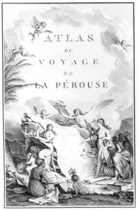 Strona tytułowa Atlas du Voyage de La Perouse wydana ok. 1797 r. autorstwa French School