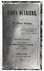 Strona tytułowa Union Ouvriere Flory Tristan (1803-44), wydanej w 1844 r. autorstwa French School