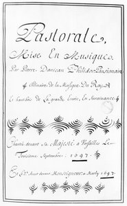 Strona tytułowa Pastorale Pierre