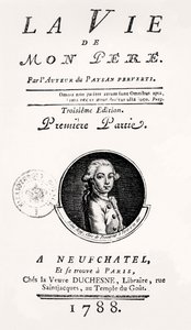 Strona tytułowa „Życia mojego ojca”, 1788 autorstwa French School