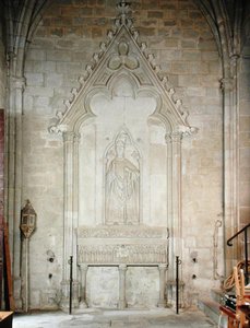 Grób biskupa Radulphe (zm. 1266) w Kaplicy Radulphe (patrz także 171276) autorstwa French School